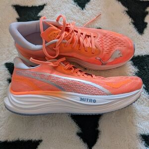Puma Women's Velocity Nitro 3 Orange Running Shoes Size 8.5